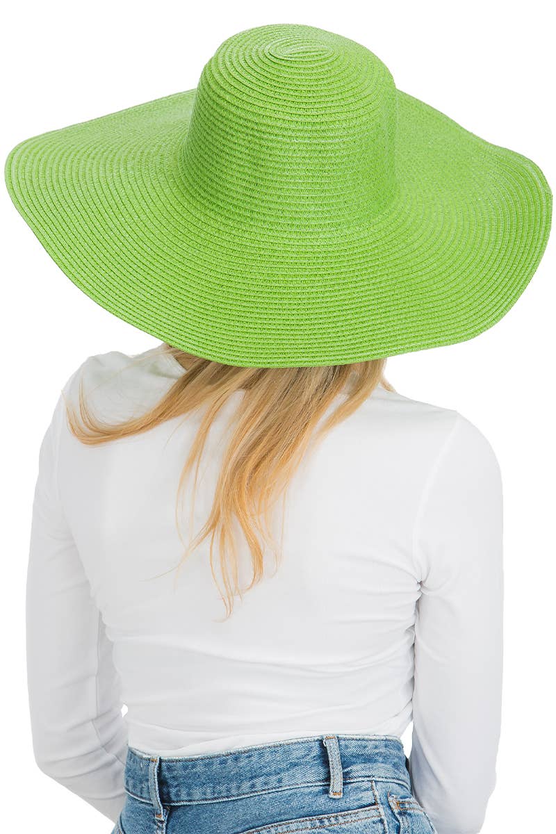 Cap Zone - Venta al por mayor Sombrero de paja - Mujer - Sombrero de sol de paja con tejido apretado, color sólido y ala ancha flexible41