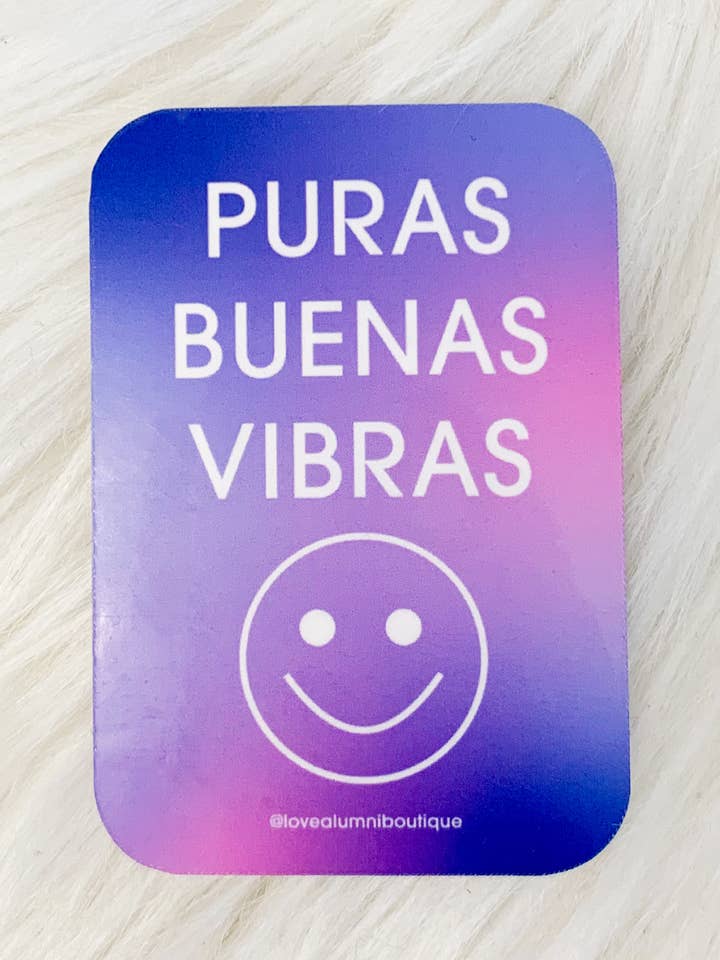 Autocolante Puras Buenas Vibras por atacado de Love Alumni Art & Design