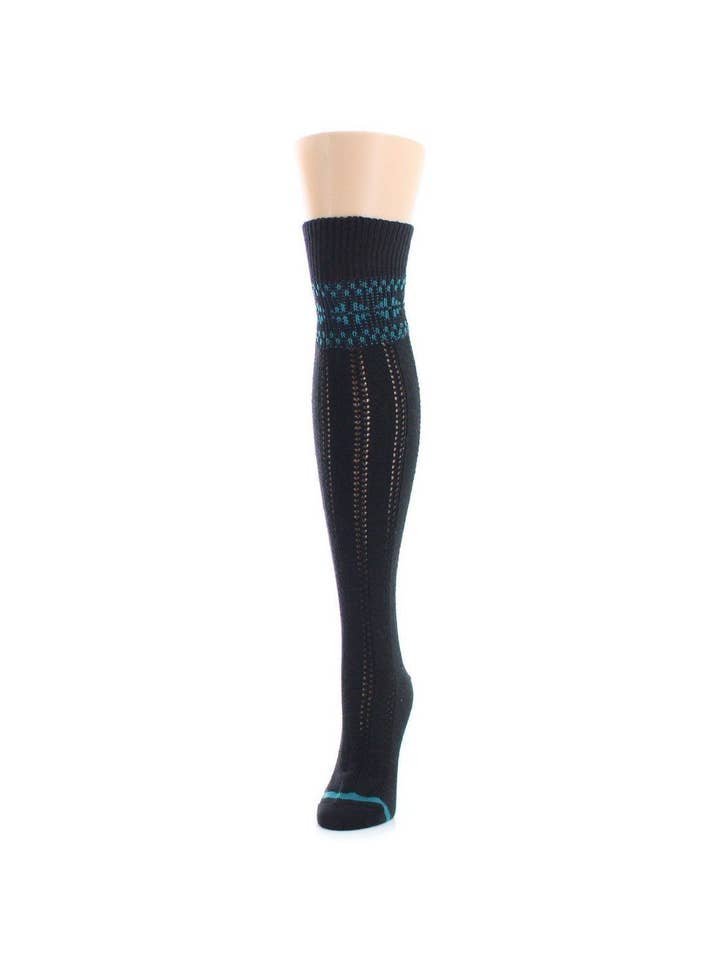 Legmogue Fairisle Border Over The Knee Warm Socks for wholesale by Infinity Classics International Inc.