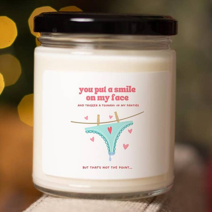 Funny Romantic Joke Candle For Husband Boyfriend Or Lover 1 for wholesale by Capytini