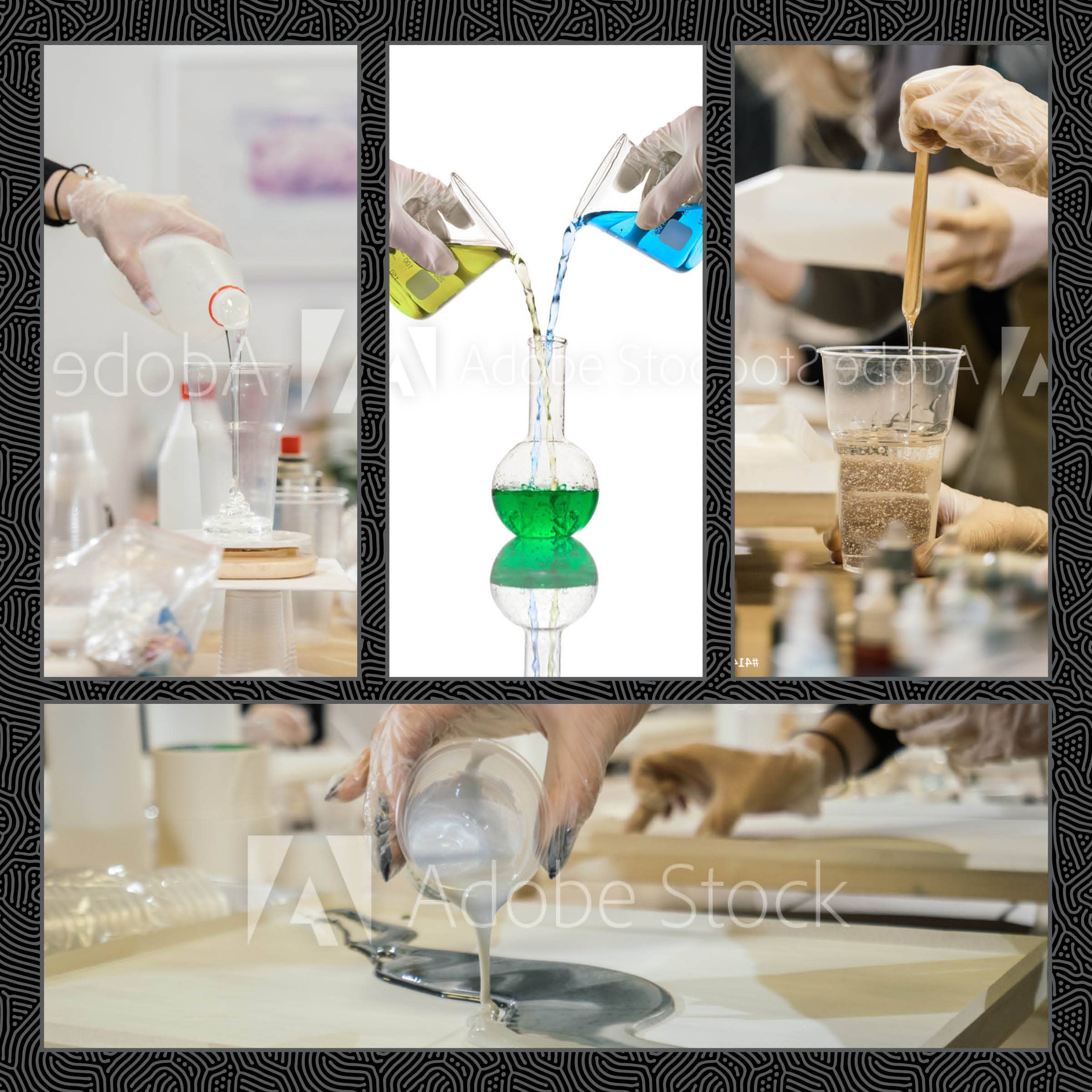 Squad Hero - Vente Kit de bricolage - Kit de cristaux liquides en résine époxy7