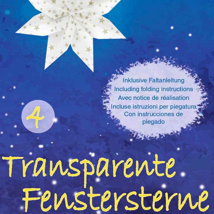 Transparent window stars, sorting 04 for wholesale by URSUS® / Buntpapierfabrik Ludwig Bähr GmbH & Co. KG
