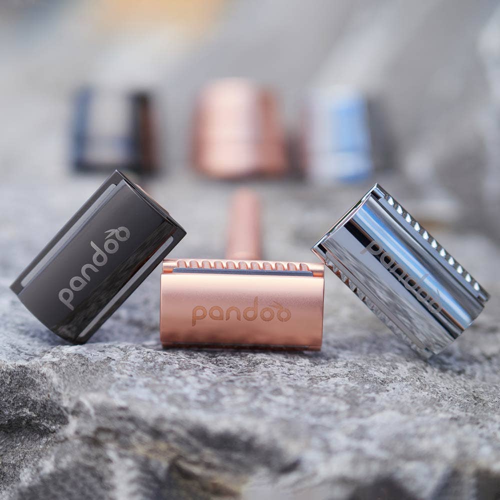 Pandoo – wholesale Razor – Metal safety razor | incl. 10 blades and holder9