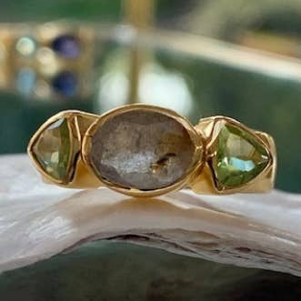 Azurblå ring for engroshandel hos ACQUA LONDON