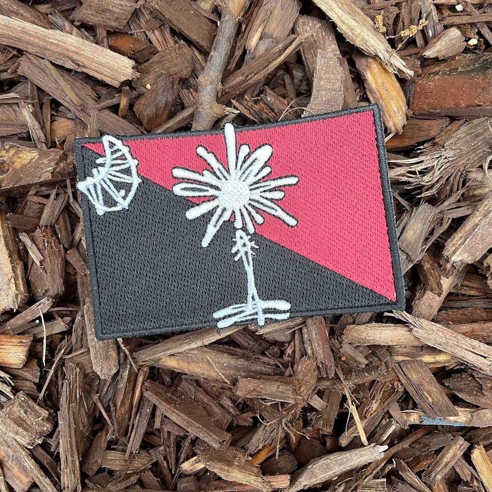 Rybo Shop - Wholesale Patch - South Carolina Garnet and Black State Flag Iron-On Patch0