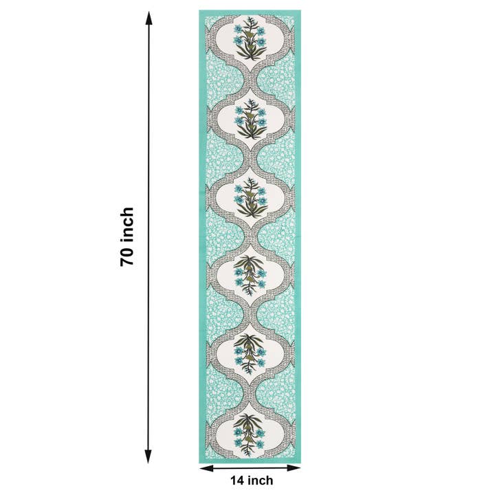 Chemin de table et napperon Indian Blockprint pour la vente par ARTISANS ALLURE