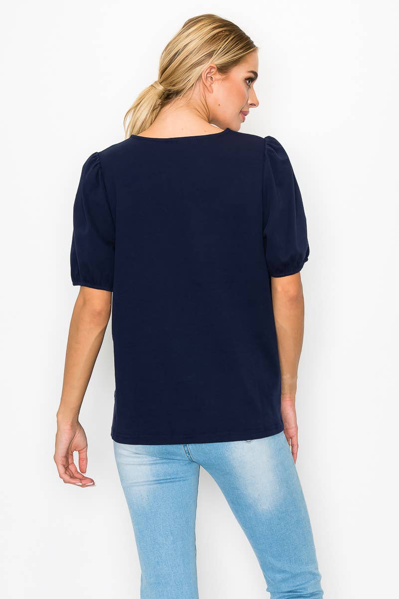 Joh Apparel – Großhandel Bluse – Damen – Reya-Top mit vorderem strukturiertem Spitzen-Mesh9