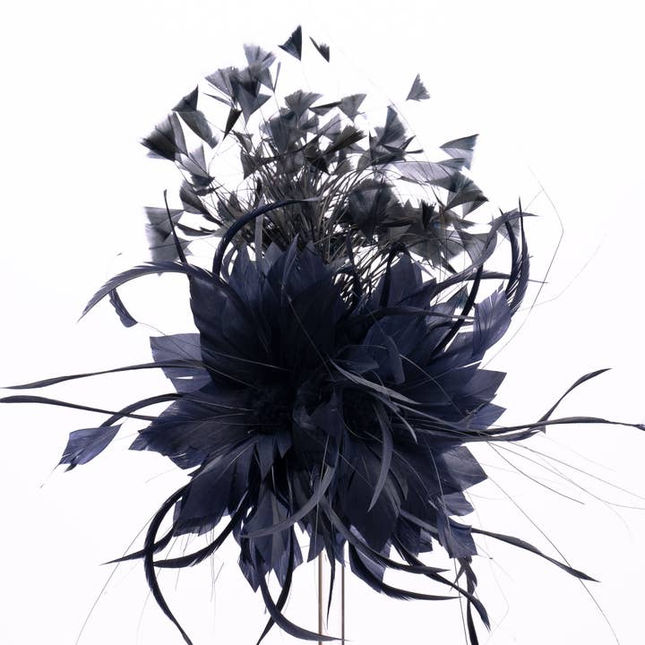 KaKyCo - Wholesale Fascinator hat – Women's - Small Base With Variety Feather On Top Fascinator | AJ780S9