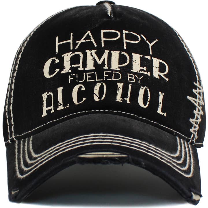 KBETHOS - Wholesale Baseball cap – Unisex - Happy Camper Fueled By Alcohol Vintage Ballcap12