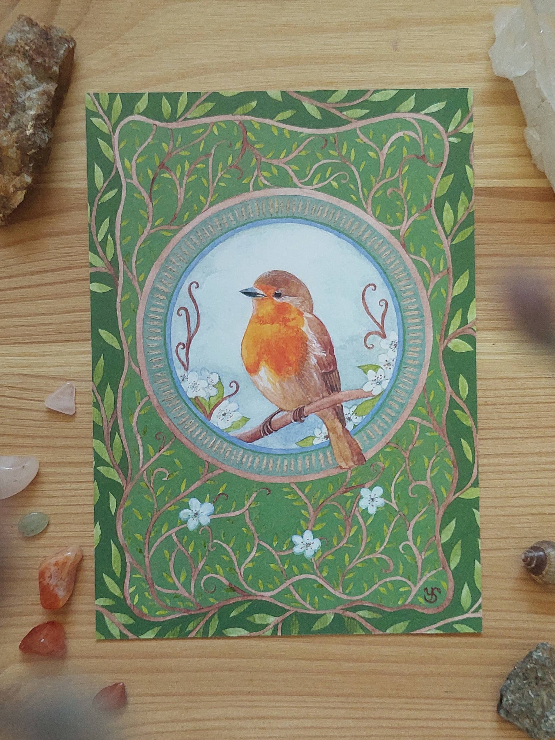 sieben lichter – wholesale Vykort – Konstvykort "Självavän"0