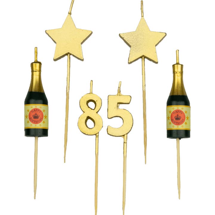 PD Party - Venta al por mayor Velas de tarta - Velas de tarta de cumpleaños - 85 años