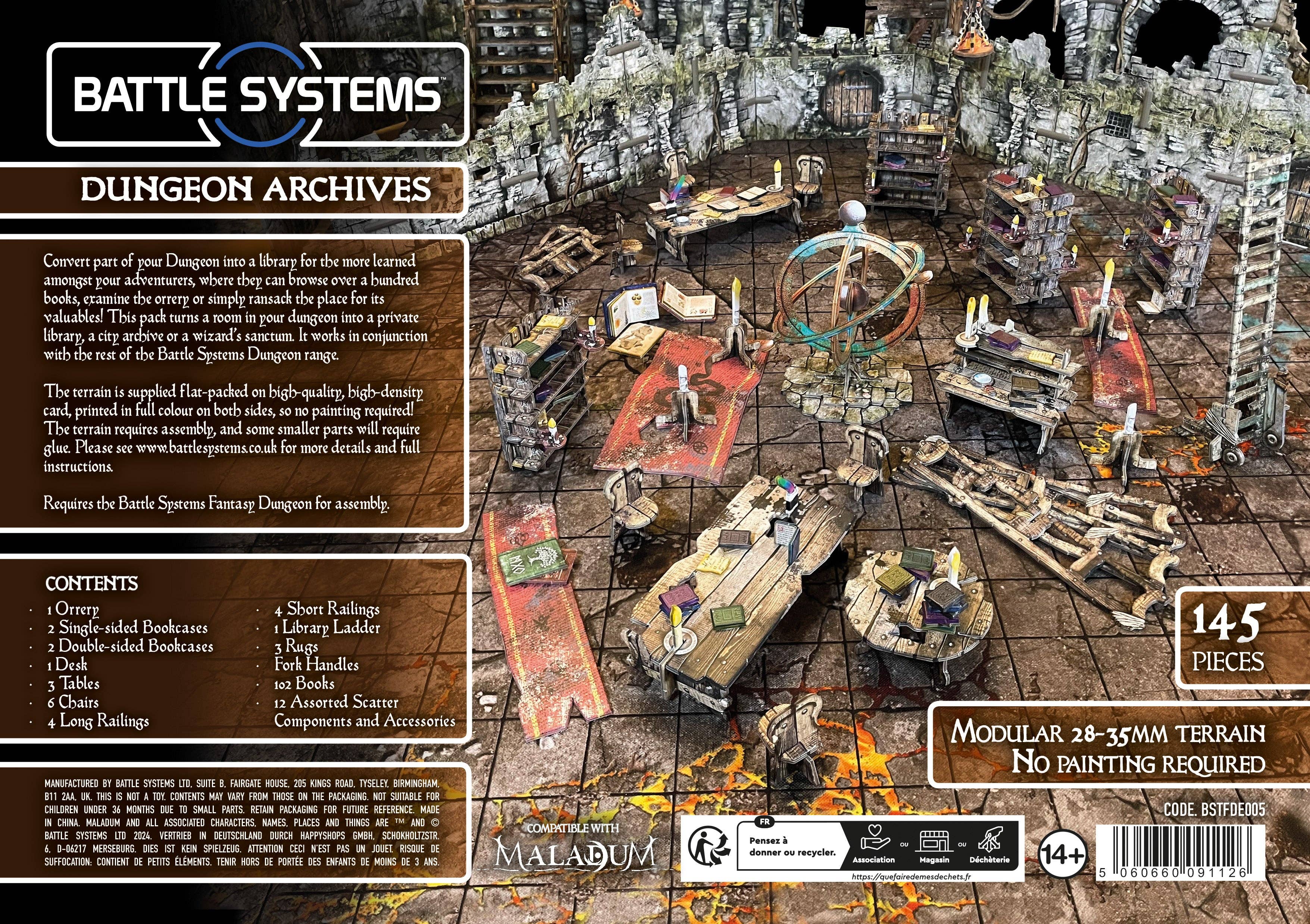 QMDirect - Wholesale Board Game - Battle Systems: Fantasy Dungeon Archives1