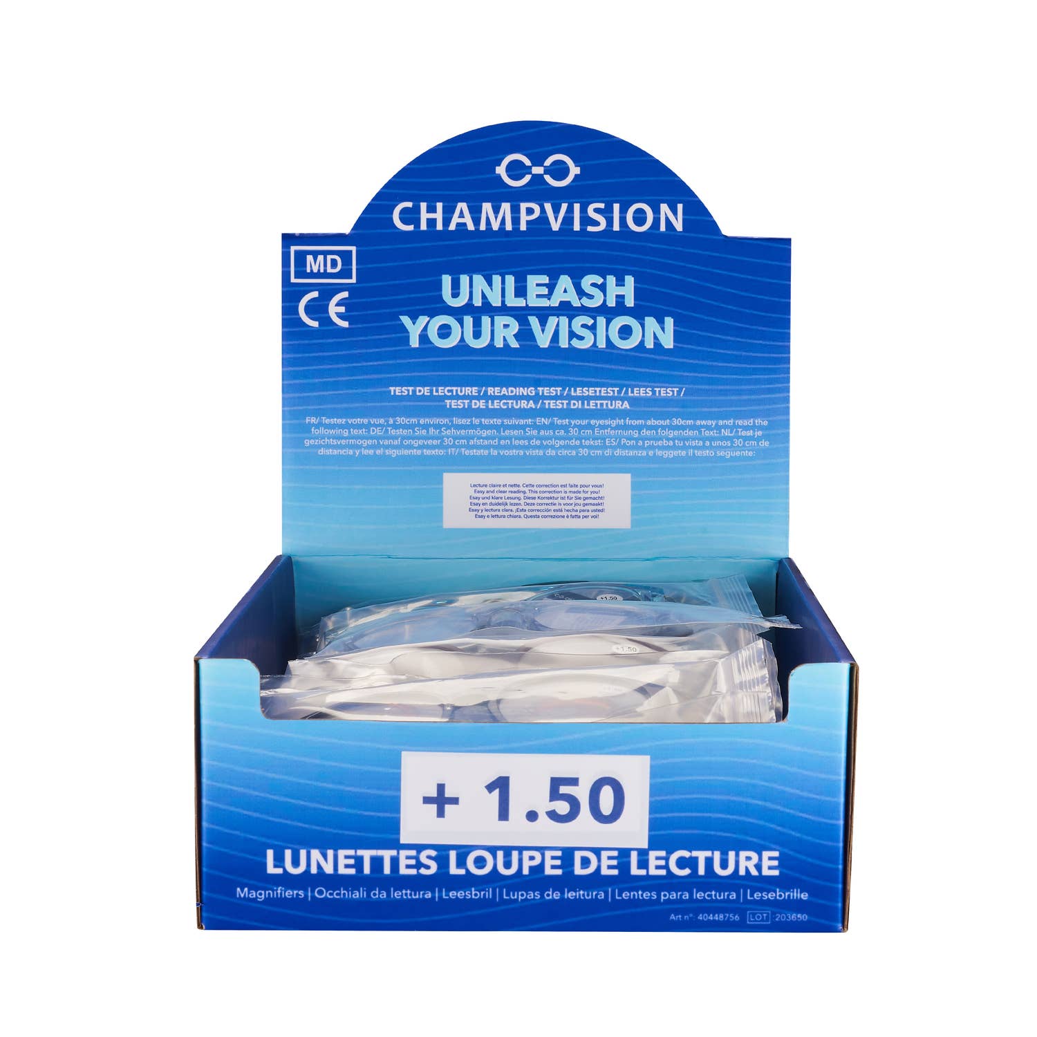 Champ by Polyflame - Wholesale Eyeglasses - Unisex - 24 Reading Magnifying Glasses - +1.502