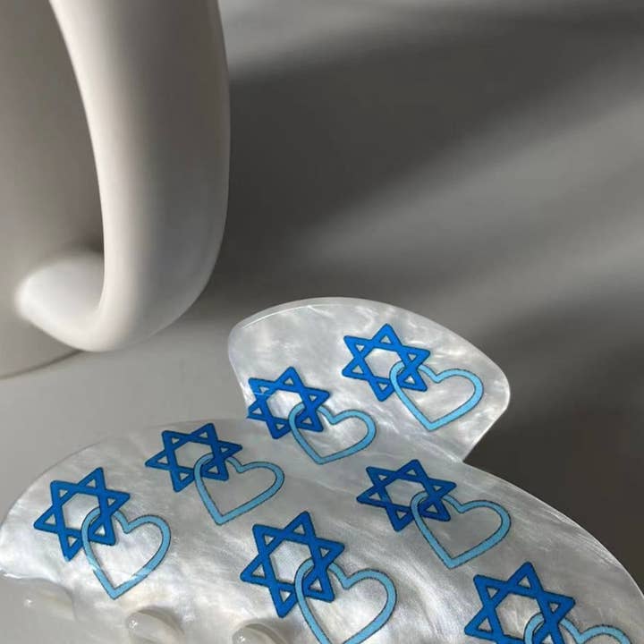 Star heart Hair Clips for wholesale by lil darlings inc