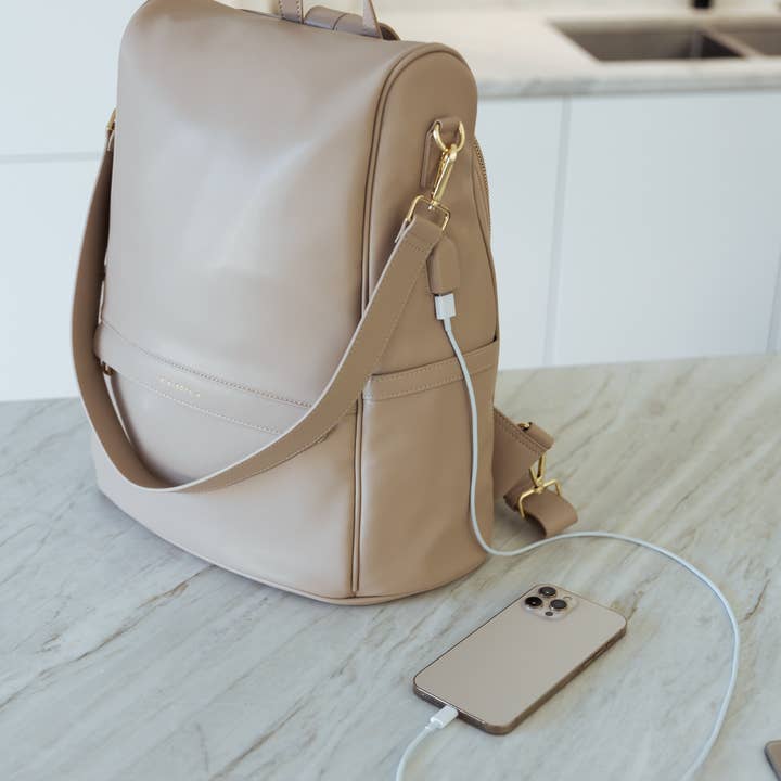 Mia + Sophia – Engroshandel Bletaske - Baby – Mia pusletaske med stelremme, flaskebholder og pusleunderlag4