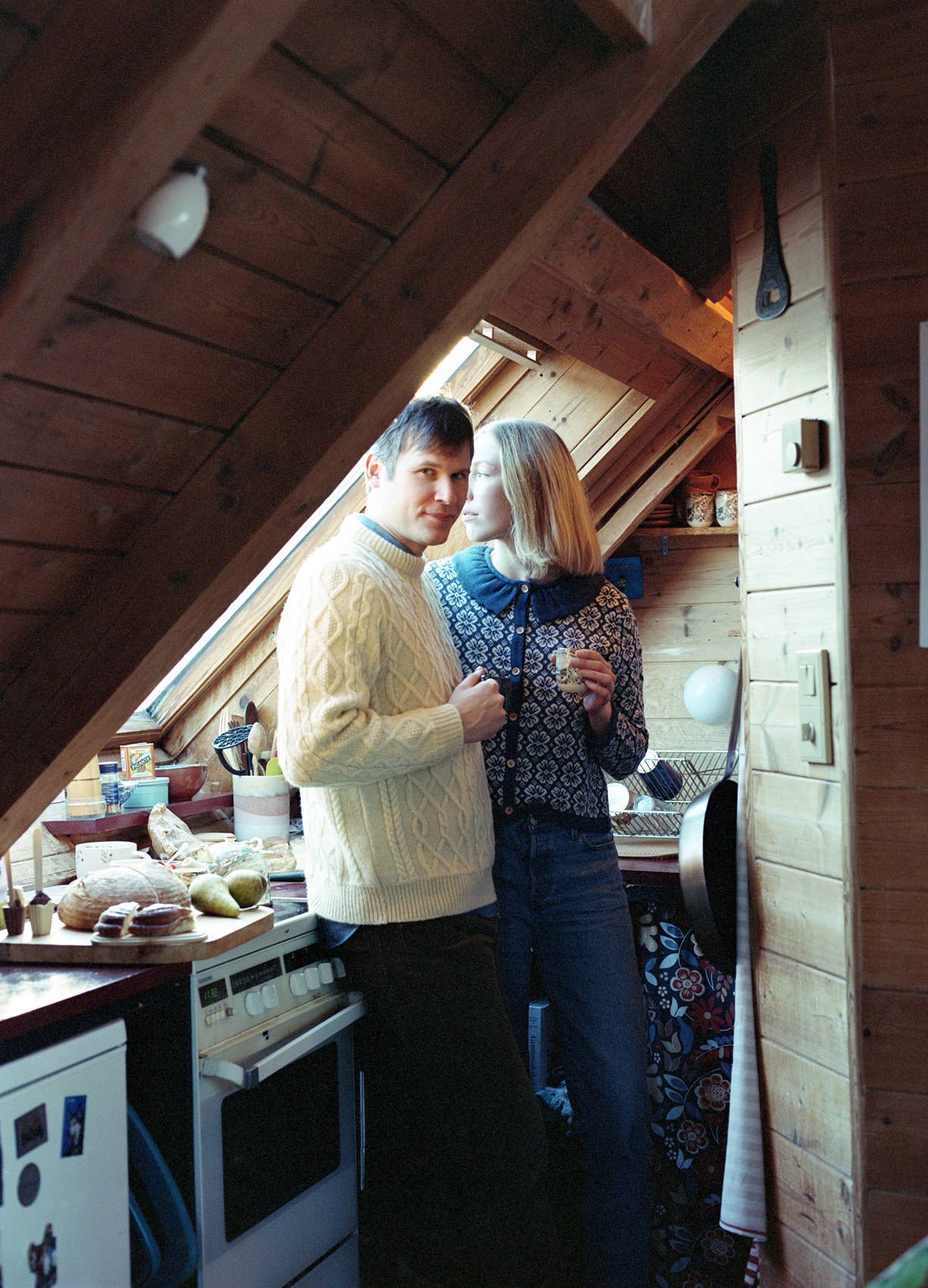 Norlender Knitwear AS - Vente Cardigan – femme - Cardigan en laine Lisa avec col audacieux (621)5