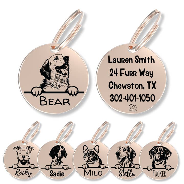 PawFurEver - Wholesale Pet identification tag – Dog - Personalized Breed Dog Tag (Pyranees)1
