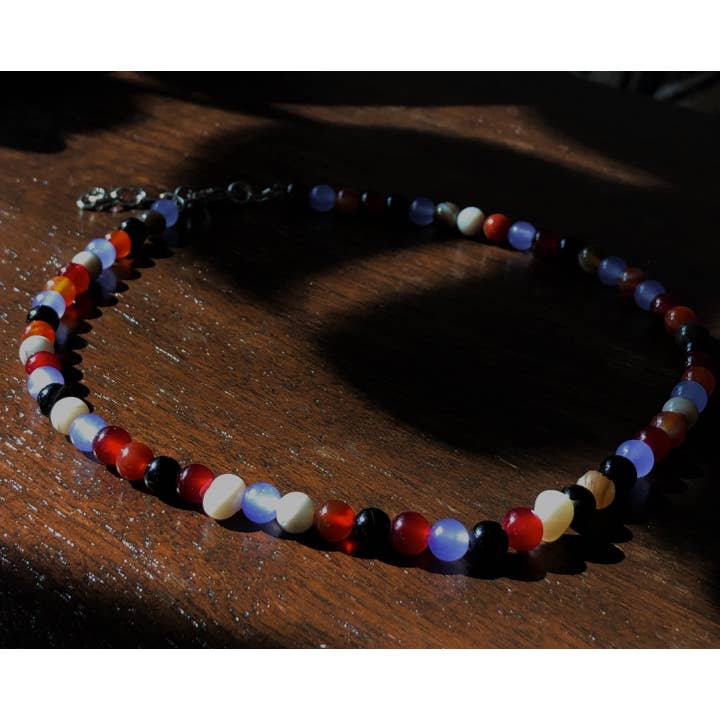 En af en slags Beaded Halskæde | Gemstone Glas Kartoffel Pearl | Unik halskæde | for engroshandel hos Lethological