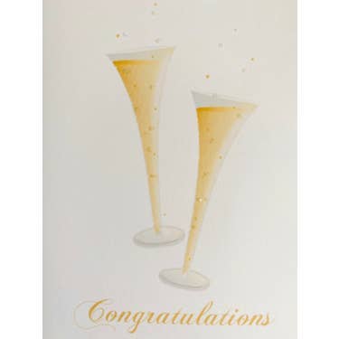 Studio Daedre - Wholesale Stationery/Notecard Set - Champagne Glasses - Boxed Note Cards0