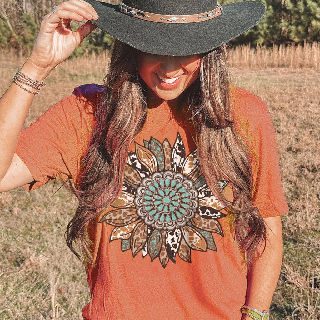 174 Concho Sunflower-Heather Orange for wholesale on Faire1