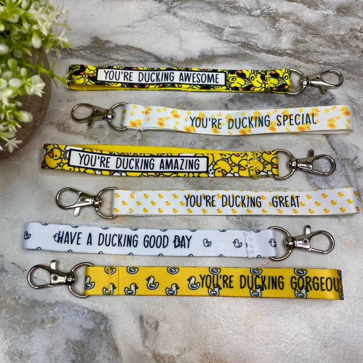 Wrist Lanyard with Keychain Clasp - Ducking for wholesale by Hive Supply
