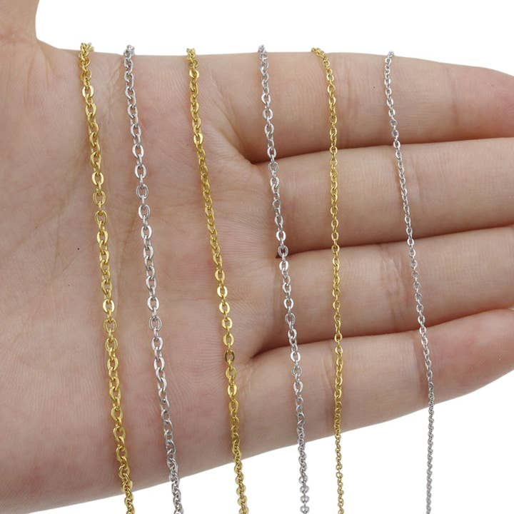 Gypsy Soul - Wholesale Link & Chain Necklace - Stainless Steel Necklace Chain - 20 Pcs