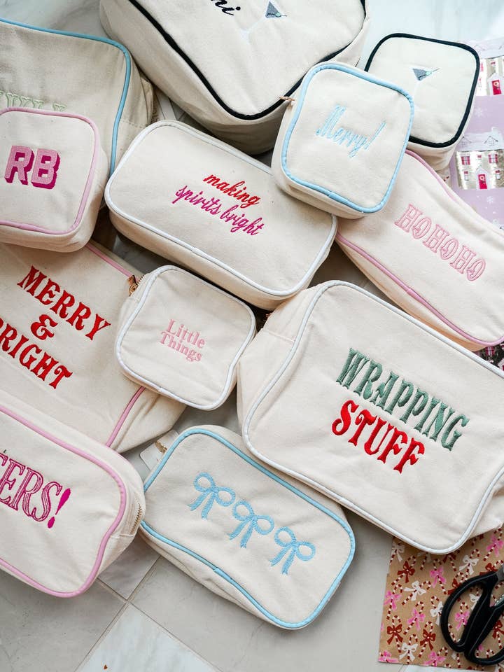 Canvas Makeup Bag Collection for wholesale by KENZKUSTOMZ