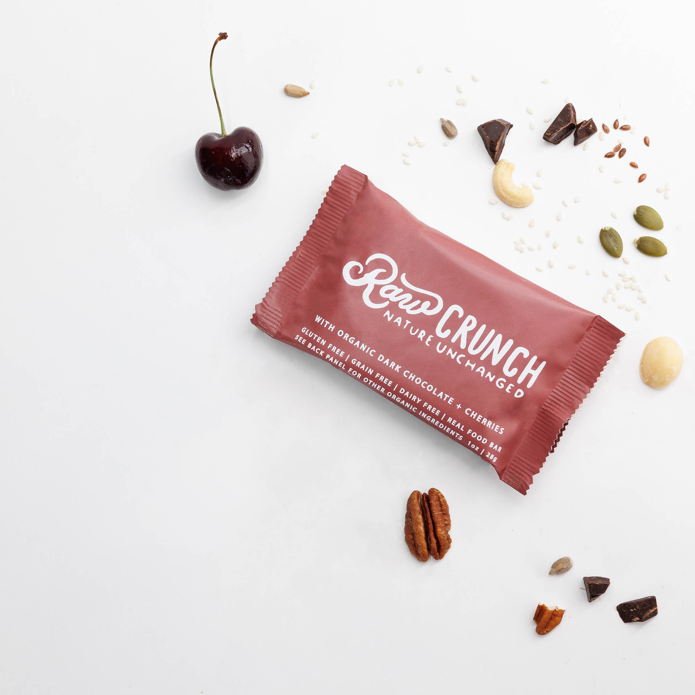 Raw Crunch® - Wholesale Snack Bar - Raw Crunch® - Organic Dark Chocolate Cherry - 12 bars2