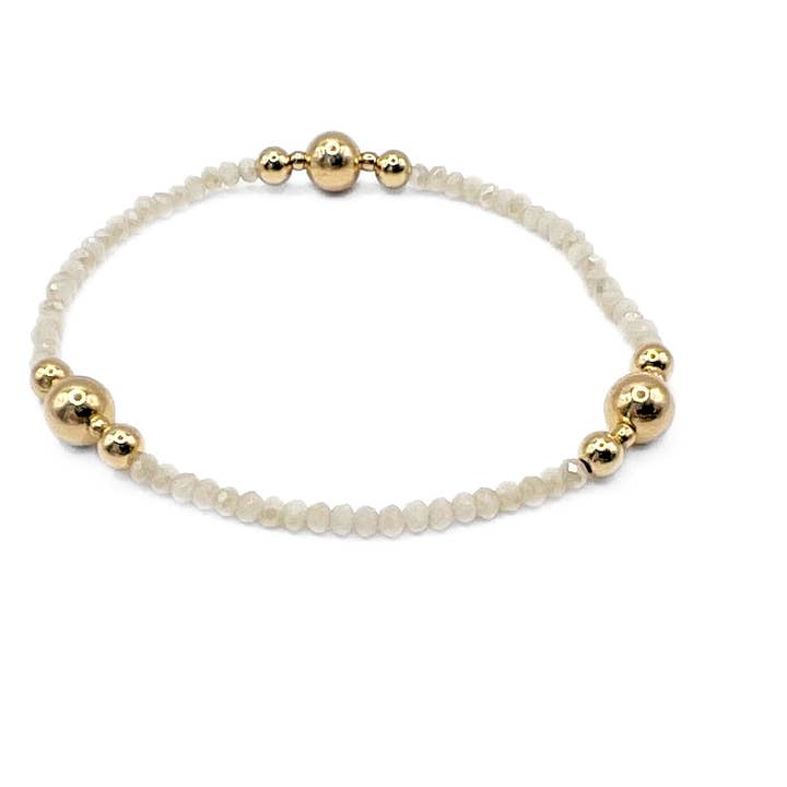 erin gray - Wholesale Beaded Bracelet - The Nantucket Shimmer Collection 14k Gold- Filled Beaded Bracelets