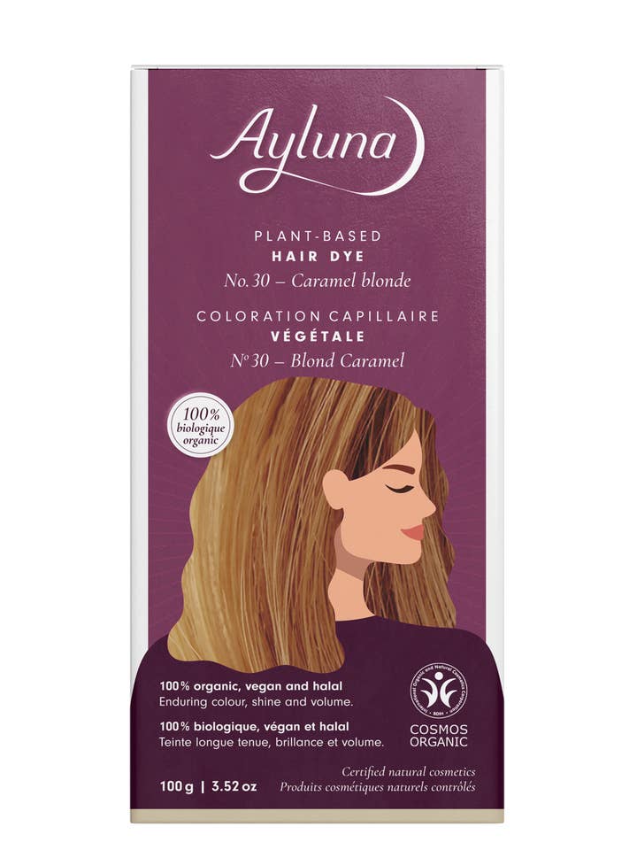 Karamel Blonde plantebaseret hårfarve for engroshandel hos Ayluna