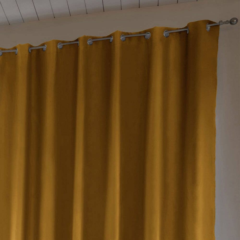 Housse De Rêve – wholesale Curtain – Blackout Curtain 280x260 cm Polyester Lining Mustard1