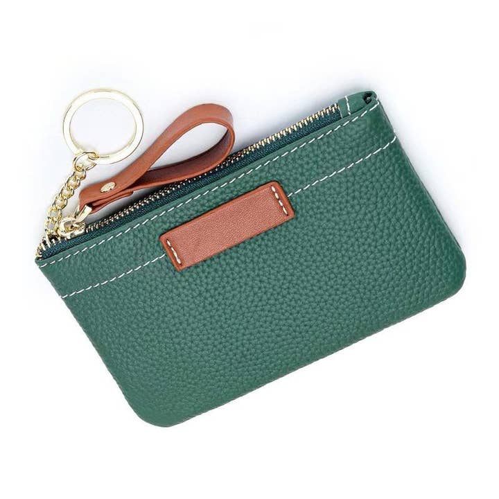 Strathurie – wholesale Purse/bag accessory – Women’s – Leather Purse with Brown Contrasting Colour in Bright Pink