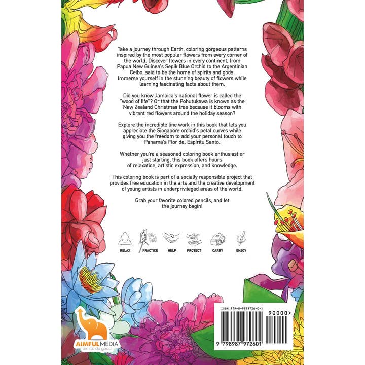 Aimfully Books - Wholesale Coloring & Activity Book - Adult - A Blooming Earth1