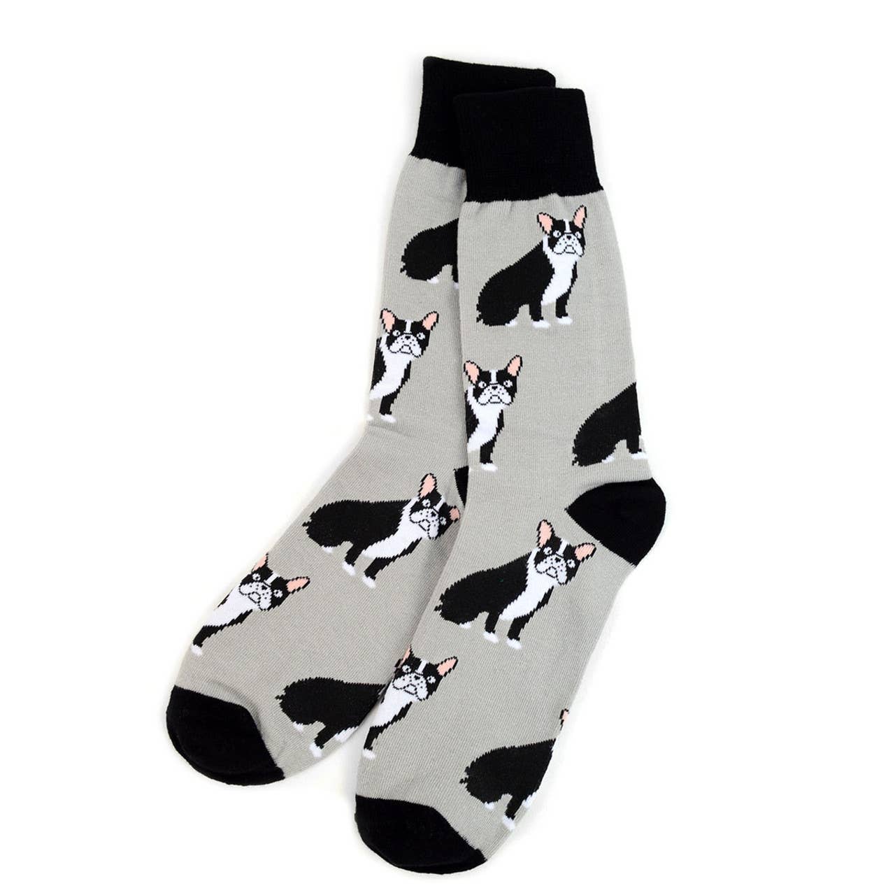 Selini New York - Wholesale Socks - Men's - Men's French Bulldog Novelty Socks - NVS19102