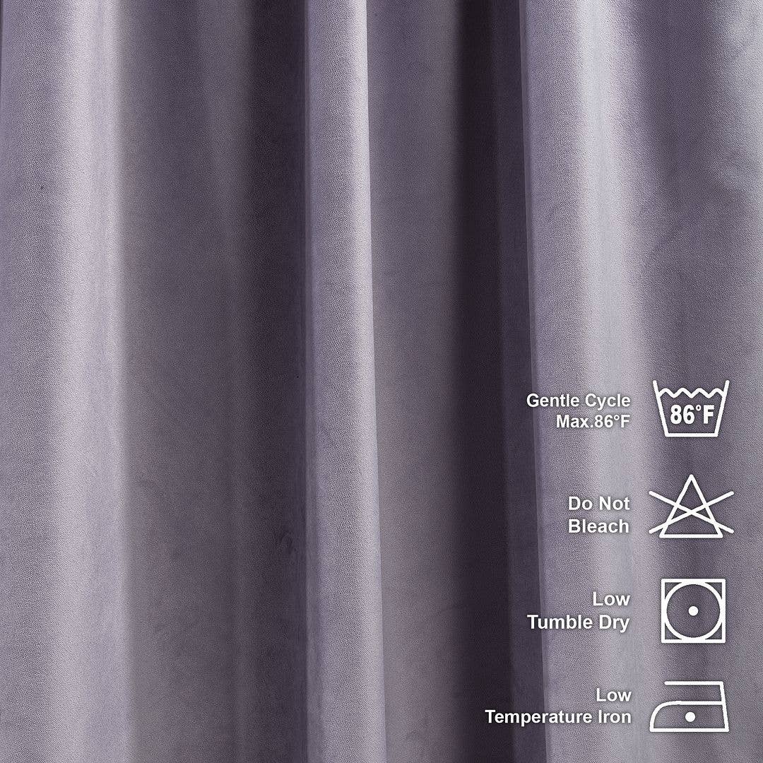 Bes Home Design – Engroshandel Gardin – 100 tommer brede og ekstra lange matterede fløjlsgardiner i specialmål48