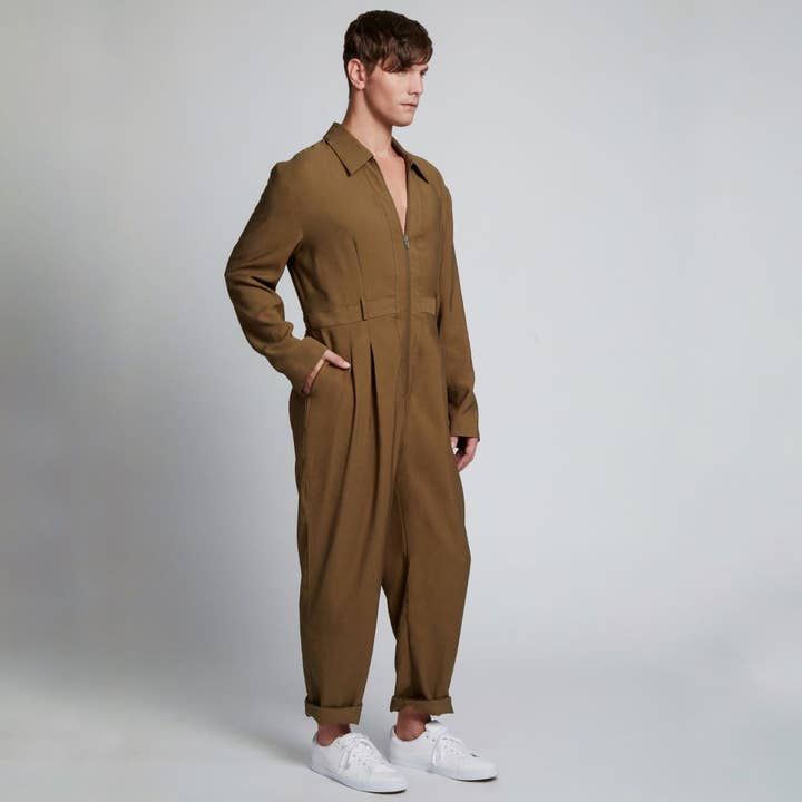 DORIAN JUMPSUIT OLIVE for wholesale by JacQ