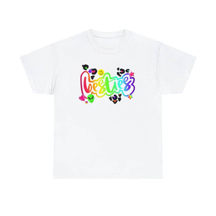 T-shirt Besties 90's Nostalgia pour la vente par Sparkle By Asha