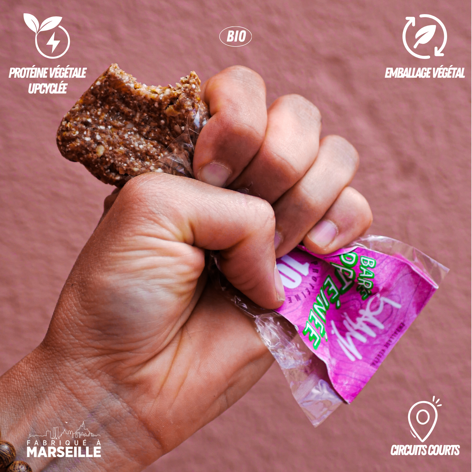 bAAM! - Wholesale Snack Bar - Organic protein bar (40g) - FIGS 🩷2