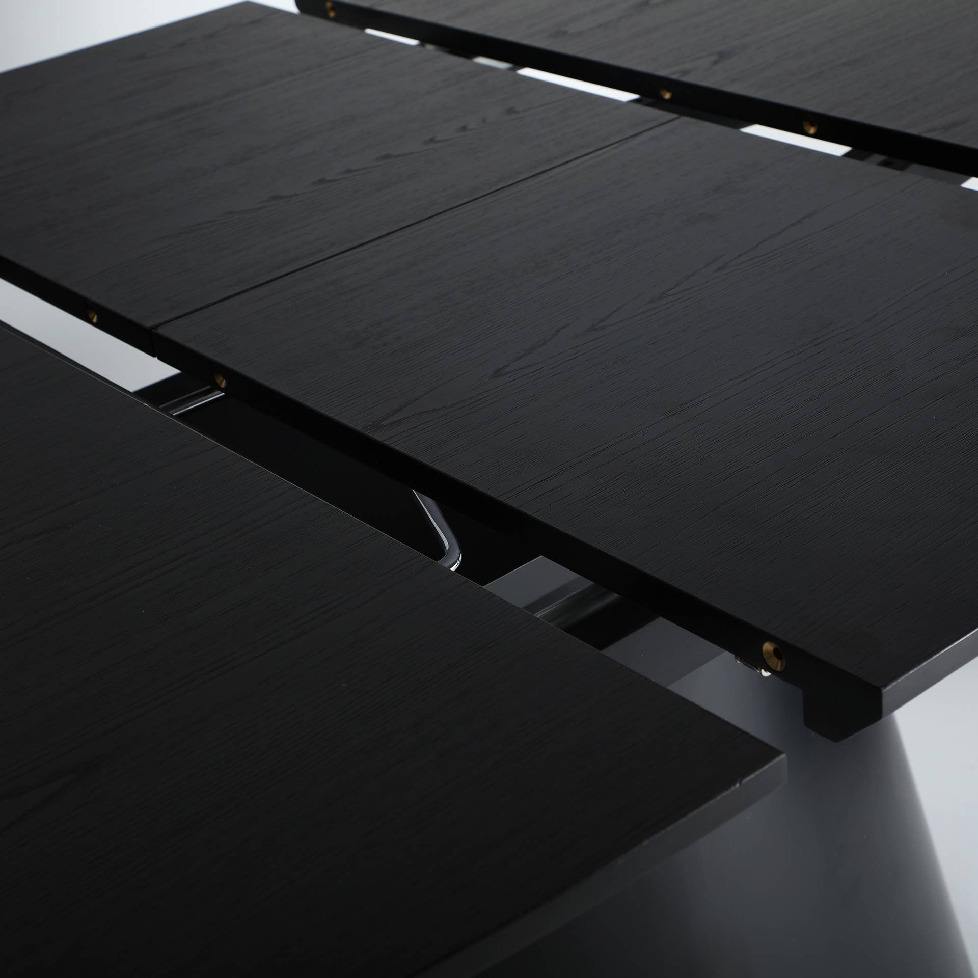 Kodu - Wholesale Side Table - Extendable melamine table in black color, 160x100x76cm4