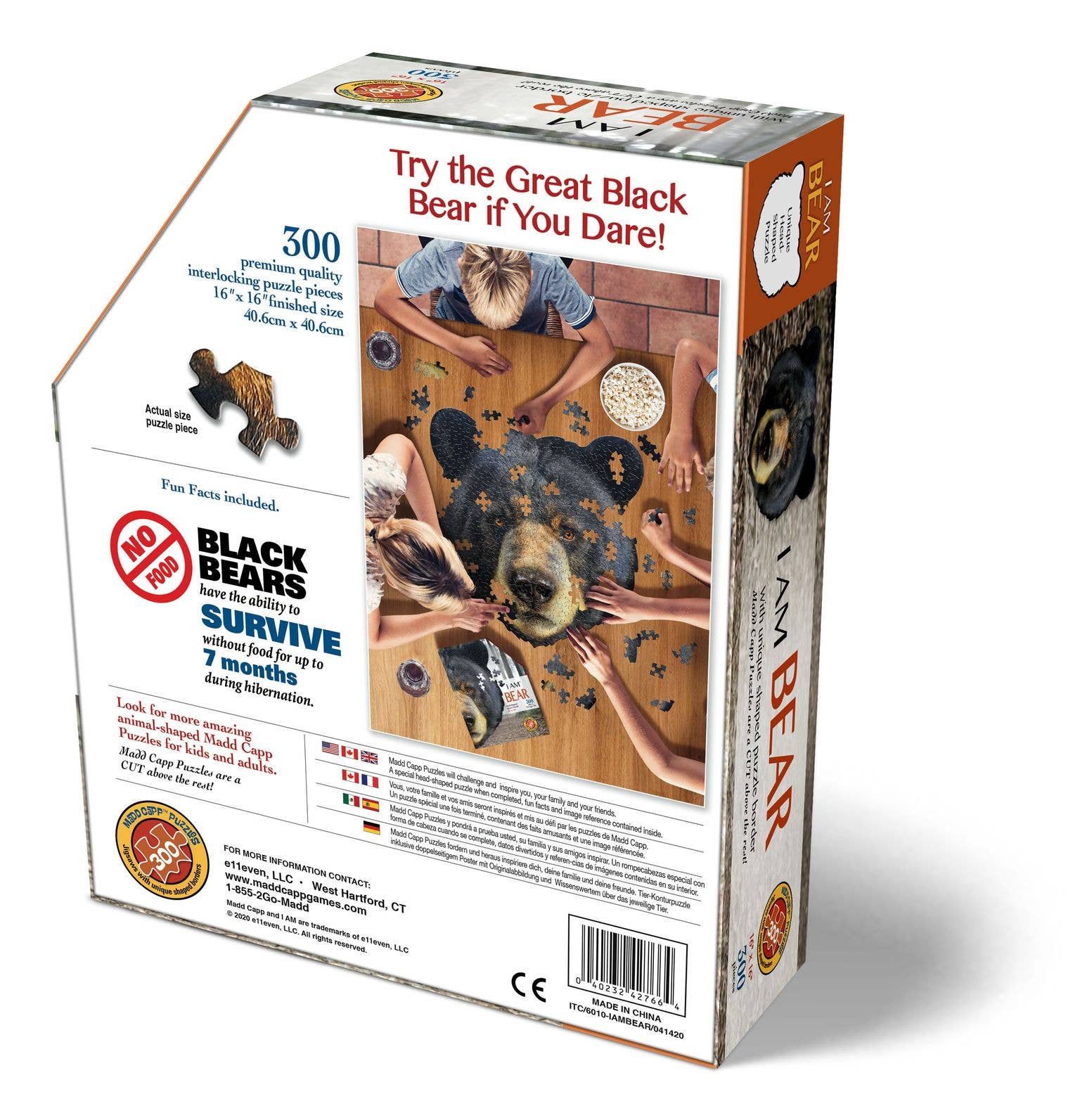 Madd Capp Games & Puzzles - Wholesale Puzzle - Adult - I AM BEAR 300pc adult jigsaw puzzle, eco-friendly gift!2