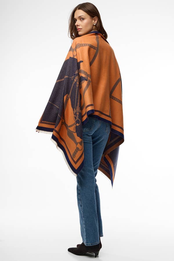 SAACHI – wholesale Scarf – Women's – Equestrian Reversible Scarf10