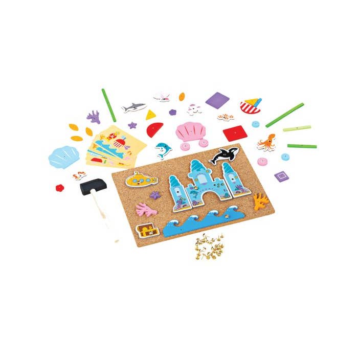 Deluxe Pin-a-Shape - Under The Sea for wholesale by Bigjigs Toys