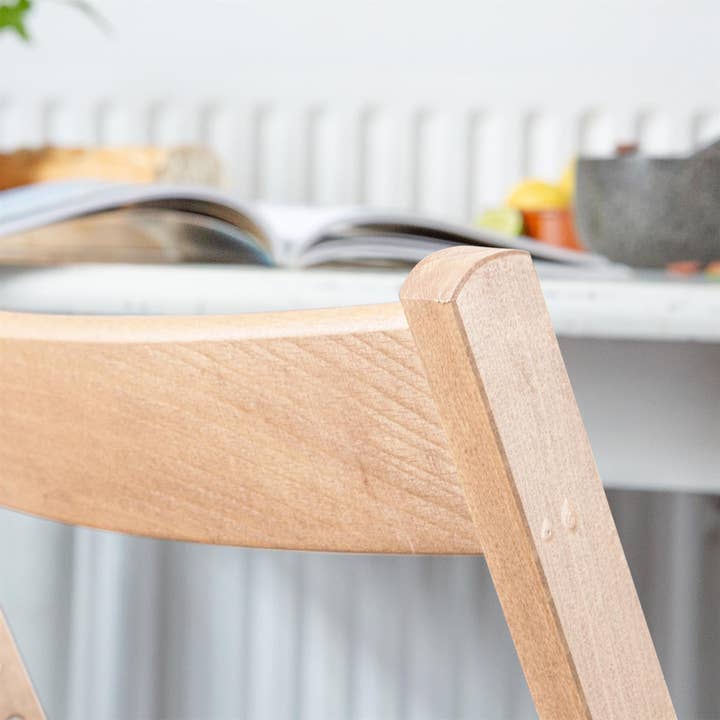 Rinkit Ltd - Wholesale Chair - Beech Wood Folding Chair - By Harbour Housewares