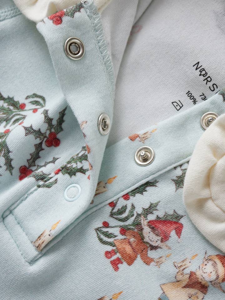 Norsu Organic - Wholesale Bodysuit (Non-Footed) - Baby - Baby Organic Cotton Collar Long sleeve Onesie-Jolly4