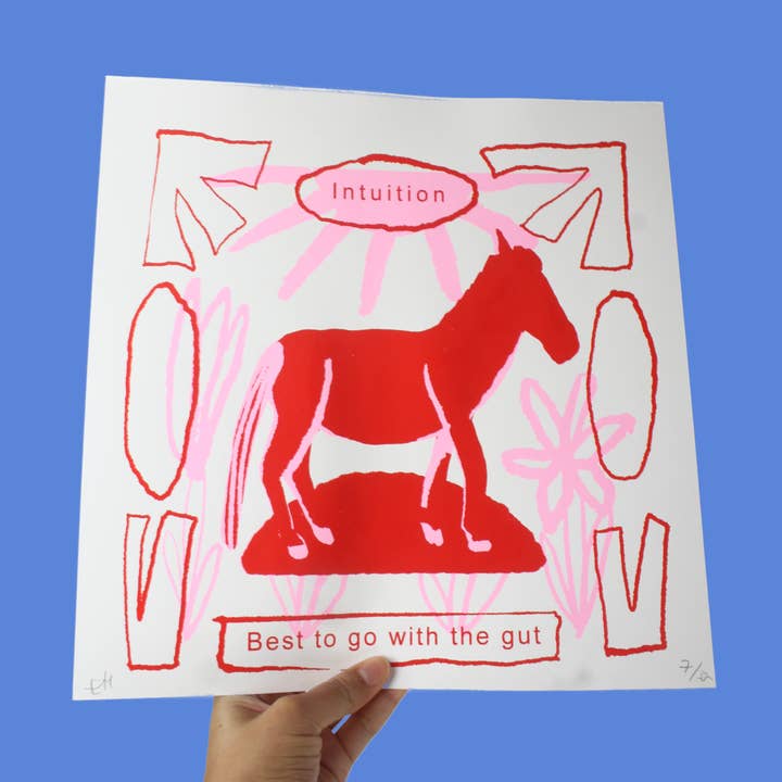 Year of the Horse Screen Print for wholesale by Emma Make