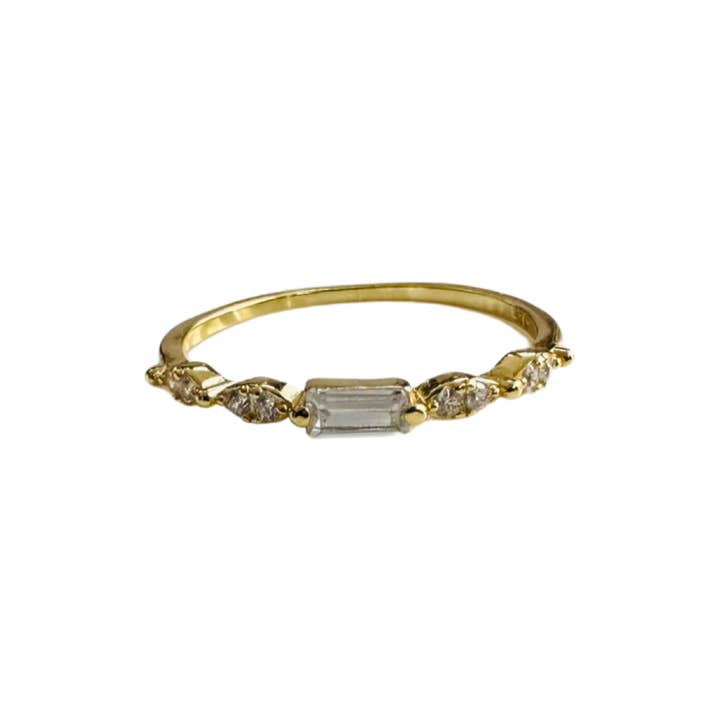Modern Opus - Venta al por mayor Anillos solitarios - Anillo ovalado Baguette