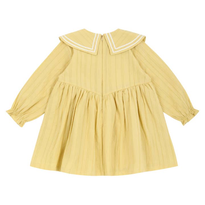 ToTo Heros - Wholesale Dress - Kids - Sarah Wide Collar Textured Dress2