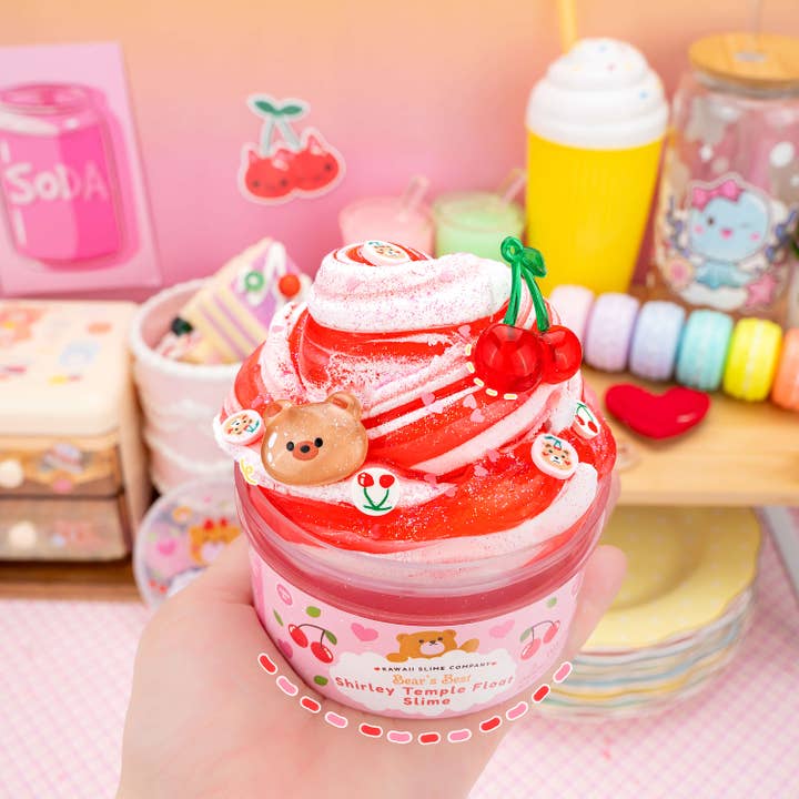 Kawaii Slime Company - Wholesale Putty/Slime - Kids - Bears Best Shirley Temple Float 2 Slimes In 1 (4pcs/case)