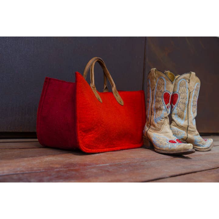 Fibres of Life - Wool & Felt - Wholesale Tote Bag - Women's - The Grab-&-Go Carry All | Felt Wool Tote Bag | Soft Yarn Bag26