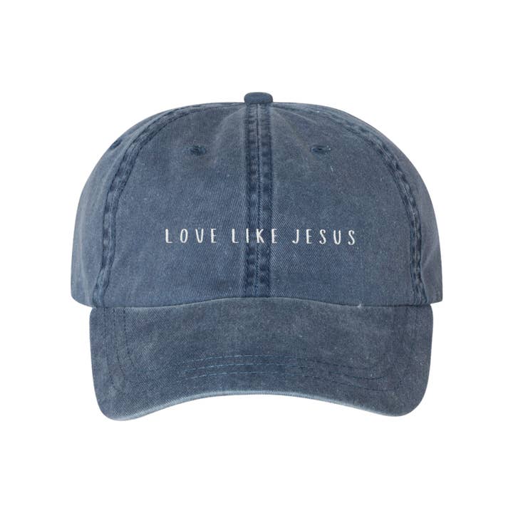 Scripted Pearl - Wholesale Baseball Cap - Women's - Love Like Jesus Embroidered Baseball Cap, Christian Ball Hat11